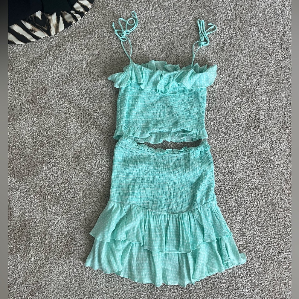 Blue/ green Victoria + Sophia set